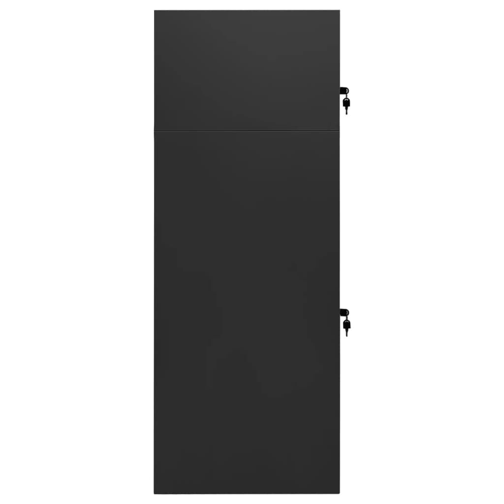 vidaXL Ντουλάπα για Σέλα Ανθρακί 53 x 53 x 140 εκ. Ατσάλινη