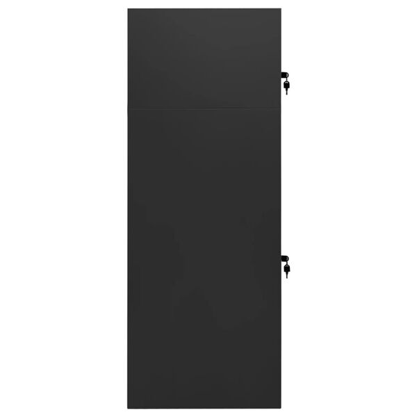 vidaXL Ντουλάπα για Σέλα Ανθρακί 53 x 53 x 140 εκ. Ατσάλινη