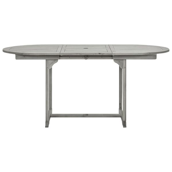vidaXL Τραπεζαρία Κήπου (120-170) x 80 x 75 εκ. από Μασίφ Ξύλο Ακακίας