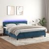 vidaXL &Kappa;&rho;&epsilon;&beta;ά&tau;&iota; Boxspring &mu;&epsilon; &Sigma;&tau;&rho;ώ&mu;&alpha; & LED &Sigma;&kappa;. &Mu;&pi;&lambda;&epsilon; 160x200&epsilon;&kappa;. &Beta;&epsilon;&lambda;&omicron;ύ&delta;&iota;&nu;&omicron;
