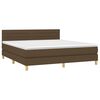 vidaXL &Kappa;&rho;&epsilon;&beta;ά&tau;&iota; Boxspring &mu;&epsilon; &Sigma;&tau;&rho;ώ&mu;&alpha; & LED &Sigma;&kappa;.&Kappa;&alpha;&phi;έ 180x200&epsilon;&kappa;. &Upsilon;&phi;&alpha;&sigma;&mu;ά&tau;&iota;&nu;&omicron;