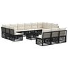 vidaXL &Sigma;&epsilon;&tau; &Kappa;&alpha;&nu;&alpha;&pi;έ &Kappa;ή&pi;&omicron;&upsilon; 14 pcs &Mu;&alpha;ύ&rho;&omicron; &sigma;&upsilon;&nu;&theta;&epsilon;&tau;&iota;&kappa;ό &rho;&alpha;&tau;ά&nu;