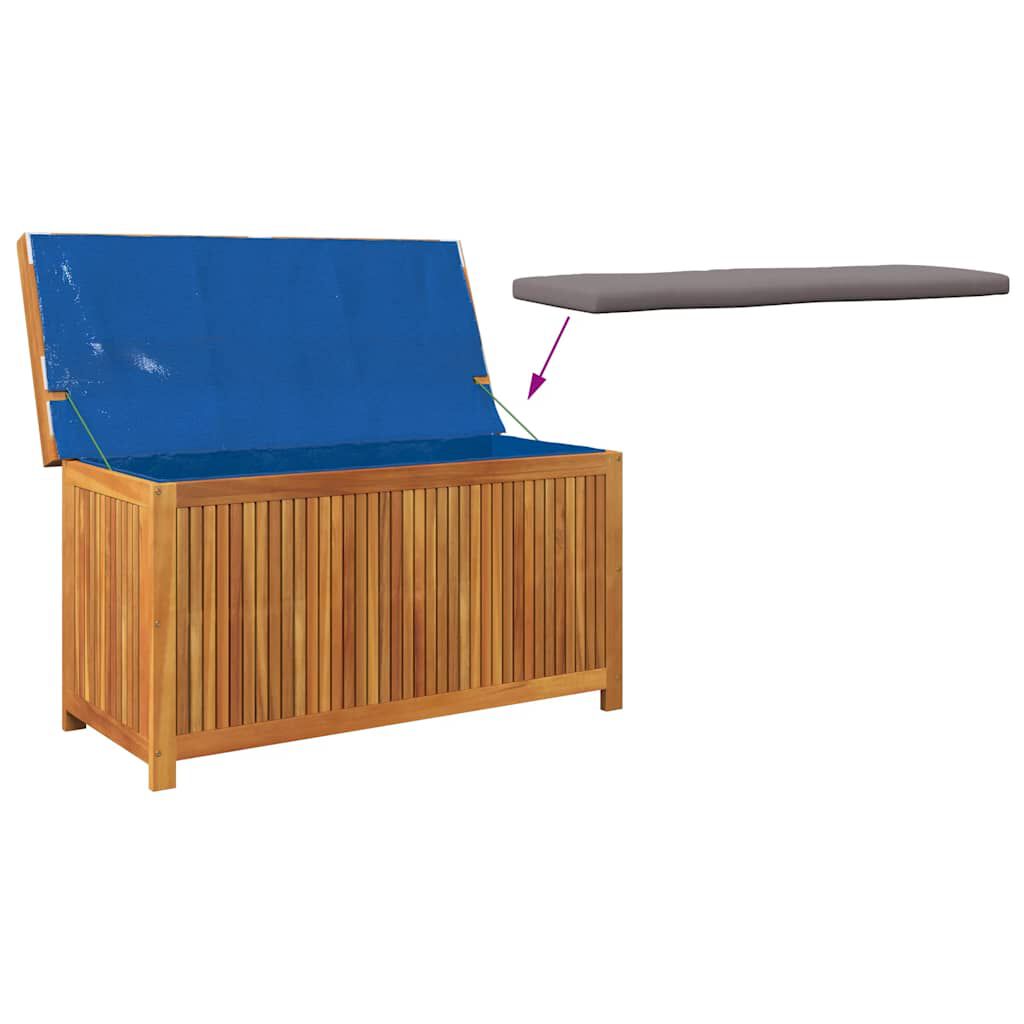 vidaXL Κουτί Μαξιλαριών Εξ. Χώρου 113x50x60,5 εκ. Μασίφ Ξύλο Ελάτης