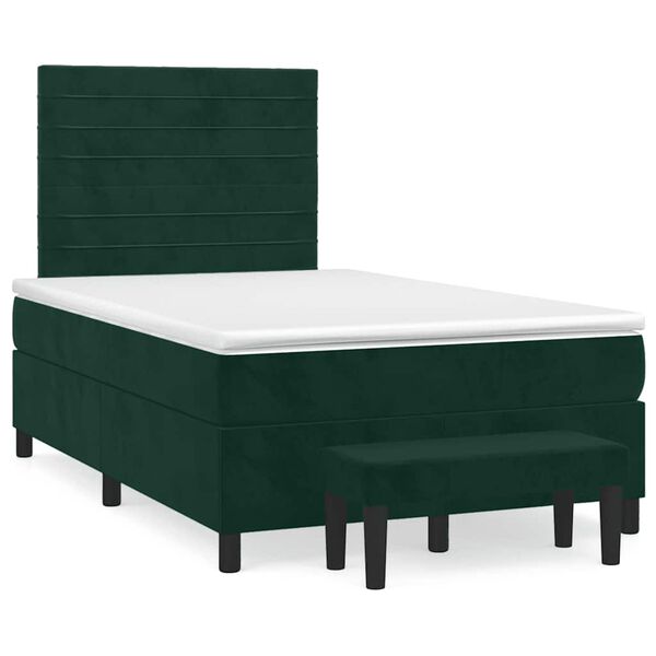 vidaXL &Kappa;&rho;&epsilon;&beta;ά&tau;&iota; Boxspring &mu;&epsilon; &Sigma;&tau;&rho;ώ&mu;&alpha; &Sigma;&kappa;&omicron;ύ&rho;&omicron; &Pi;&rho;ά&sigma;&iota;&nu;&omicron; 120x190&epsilon;&kappa;. &Beta;&epsilon;&lambda;&omicron;ύ&delta;&iota;&nu;&omicron;
