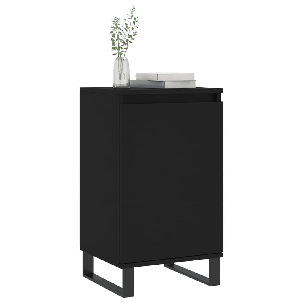 vidaXL Ντουλάπια 2 τεμ. Μαύρα 40 x 35 x 70 εκ. από Επεξεργασμένο Ξύλο