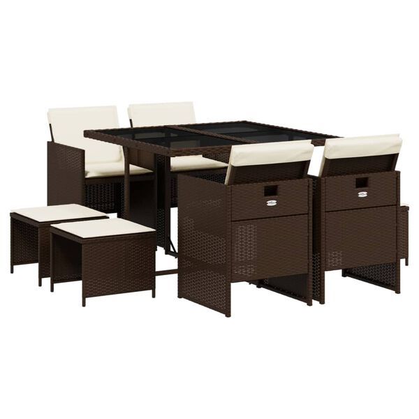 vidaXL &Sigma;&epsilon;&tau; &Tau;&rho;&alpha;&pi;&epsilon;&zeta;&alpha;&rho;ί&alpha;&sigmaf; &Kappa;ή&pi;&omicron;&upsilon; 9 &tau;&epsilon;&mu;. &Kappa;&alpha;&phi;έ &Sigma;&upsilon;&nu;&theta;&epsilon;&tau;&iota;&kappa;ό &Rho;&alpha;&tau;ά&nu; &mu;&epsilon; &Mu;&alpha;&xi;&iota;&lambda;ά&rho;&iota;&alpha;