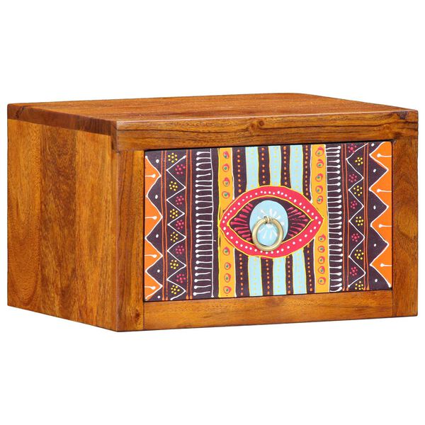 vidaXL Κομοδίνο 2 pcs Καφέ 35 x 30 x 22 εκ. Μασίφ ξύλο ακακίας