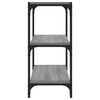vidaXL Βιβλιοθήκη Γκρι Sonoma 40x33x70,5 εκ. Επεξ. Ξύλο & Ατσάλι