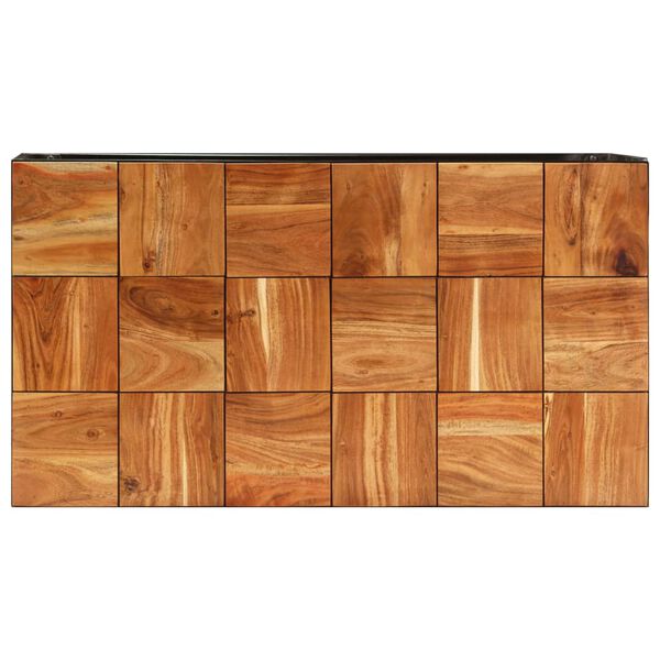 vidaXL Τραπεζάκι Σαλονιού 110x60x40 εκ. Μασίφ Ξύλο Ακακίας & Ατσάλι