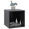 vidaXL Έπιπλα Τηλεόρασης 4 τεμ. Γκρι 37 x 35 x 37 εκ. από Επεξ. Ξύλο