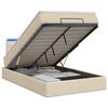 vidaXL &Kappa;&rho;&epsilon;&beta;ά&tau;&iota; Ottoman &mu;&epsilon; &Sigma;&tau;&rho;ώ&mu;&alpha; &kappa;&alpha;&iota; LED &Kappa;&rho;&epsilon;&mu; 120 x 190 cm Ύ&phi;&alpha;&sigma;&mu;&alpha;