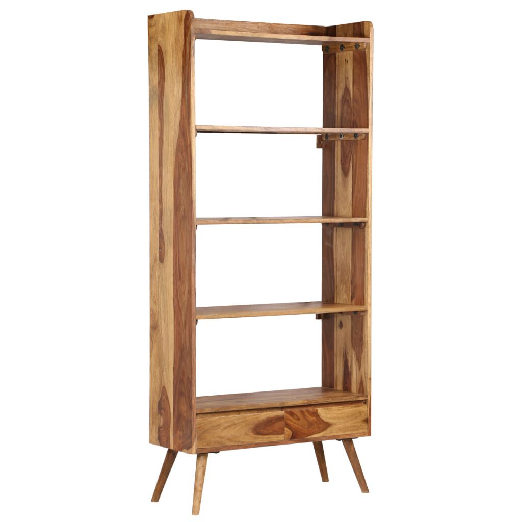 vidaXL Βιβλιοθήκη 75 x 30 x 170 εκ. από Μασίφ Ξύλο Sheesham
