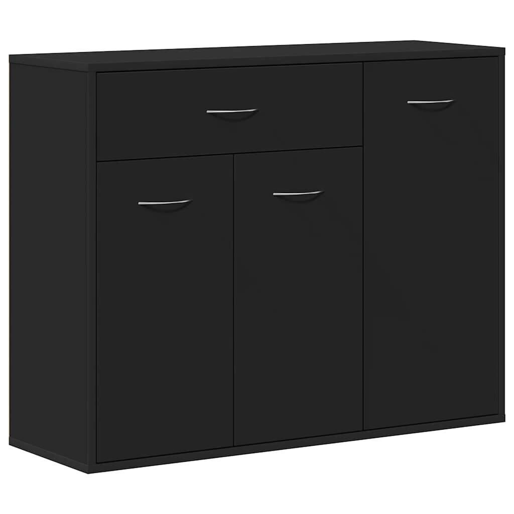 vidaXL Μπουφές Μαύρος 88 x 30 x 70 εκ. από Επεξ. Ξύλο