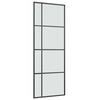 vidaXL Συρόμενη Πόρτα με Μηχανισμό 76x205 εκ. Γυαλί ESG & Αλουμίνιο