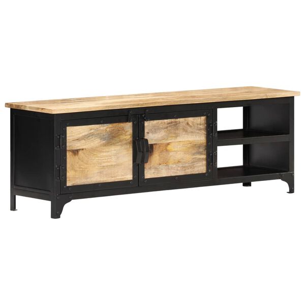 vidaXL Έπιπλο Τηλεόρασης 120 x 30 x 40 εκ. από Μασίφ Ξύλο Μάνγκο