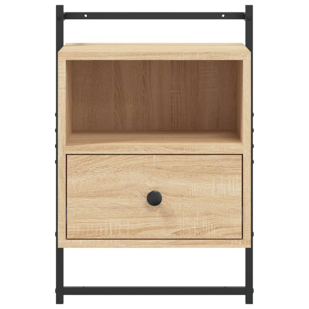 vidaXL Κομοδίνο Επιτοίχιο Sonoma Δρυς 40x30x61 εκ. από Επεξεργ. Ξύλο