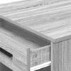 vidaXL Γραφείο με συρτάρι και ράφι Γκρι Sonoma 102x62x77,5 εκ.