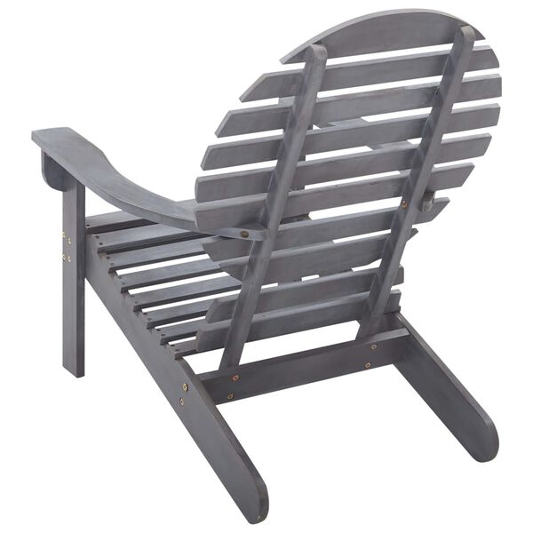 vidaXL Καρέκλα Adirondack Γκρι από Μασίφ Ξύλο Ακακίας