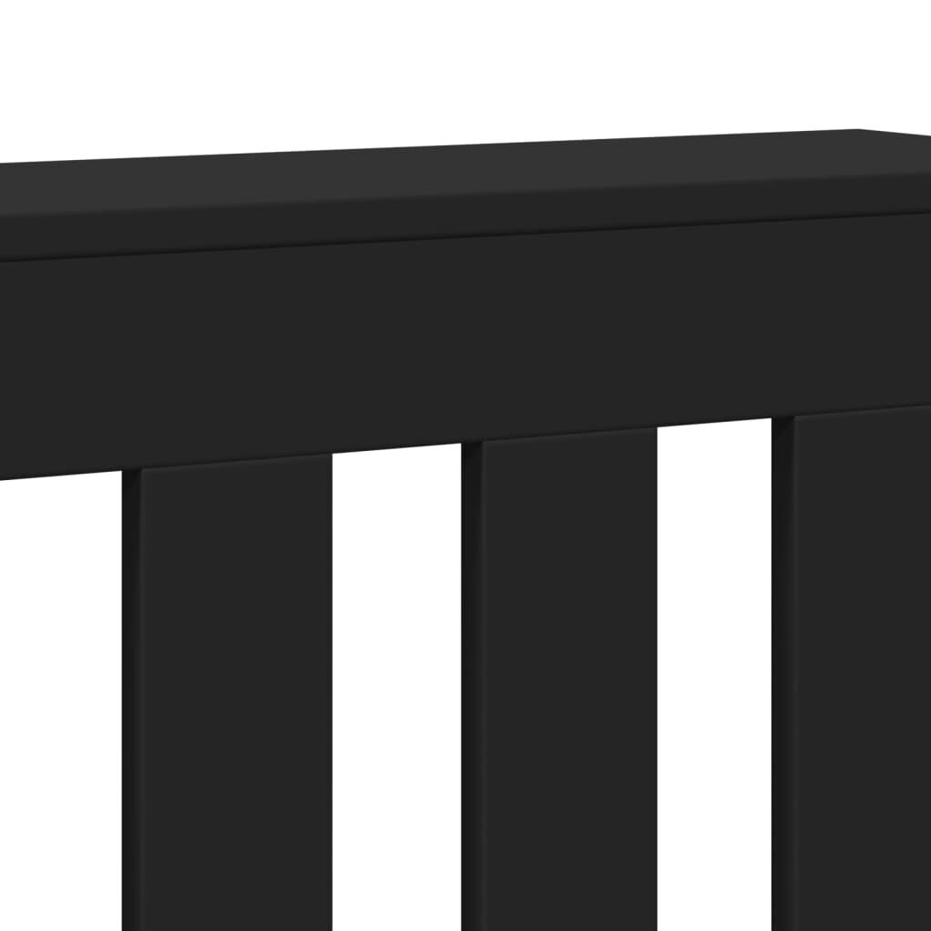 vidaXL Κάλυμμα Καλοριφέρ Μαύρο 149x20x82 εκ. από Επεξεργασμένο Ξύλο