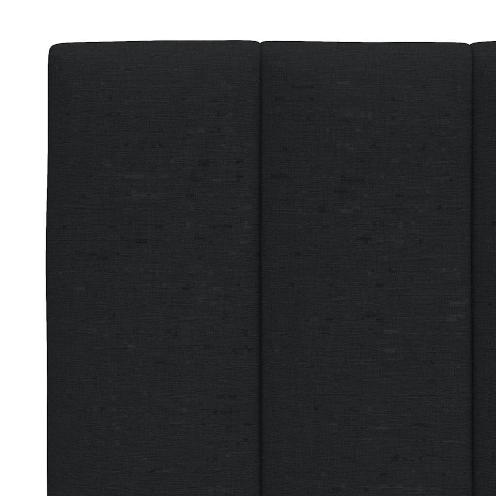 vidaXL Σκελετός Κρεβατιού Χωρίς Στρώμα Μαύρο 120x200 εκ. Υφασμάτινο