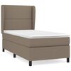 vidaXL &Kappa;&rho;&epsilon;&beta;ά&tau;&iota; Boxspring &mu;&epsilon; &Sigma;&tau;&rho;ώ&mu;&alpha; Taupe 100 x 200 &epsilon;&kappa;. &Upsilon;&phi;&alpha;&sigma;&mu;ά&tau;&iota;&nu;&omicron;