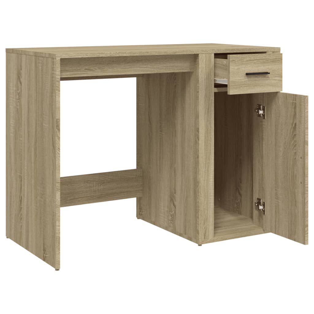 vidaXL Γραφείο Sonoma Δρυς 100x49x75 εκ. από Επεξεργασμένο Ξύλο