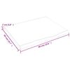 vidaXL Επιφάνεια Τραπεζιού Αν. Καφέ 60x50x2 εκ. Επεξ. Μασίφ Ξύλο Δρυός