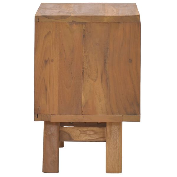 vidaXL Κομοδίνο 40 x 30 x 45 εκ. από Μασίφ Ξύλο Teak