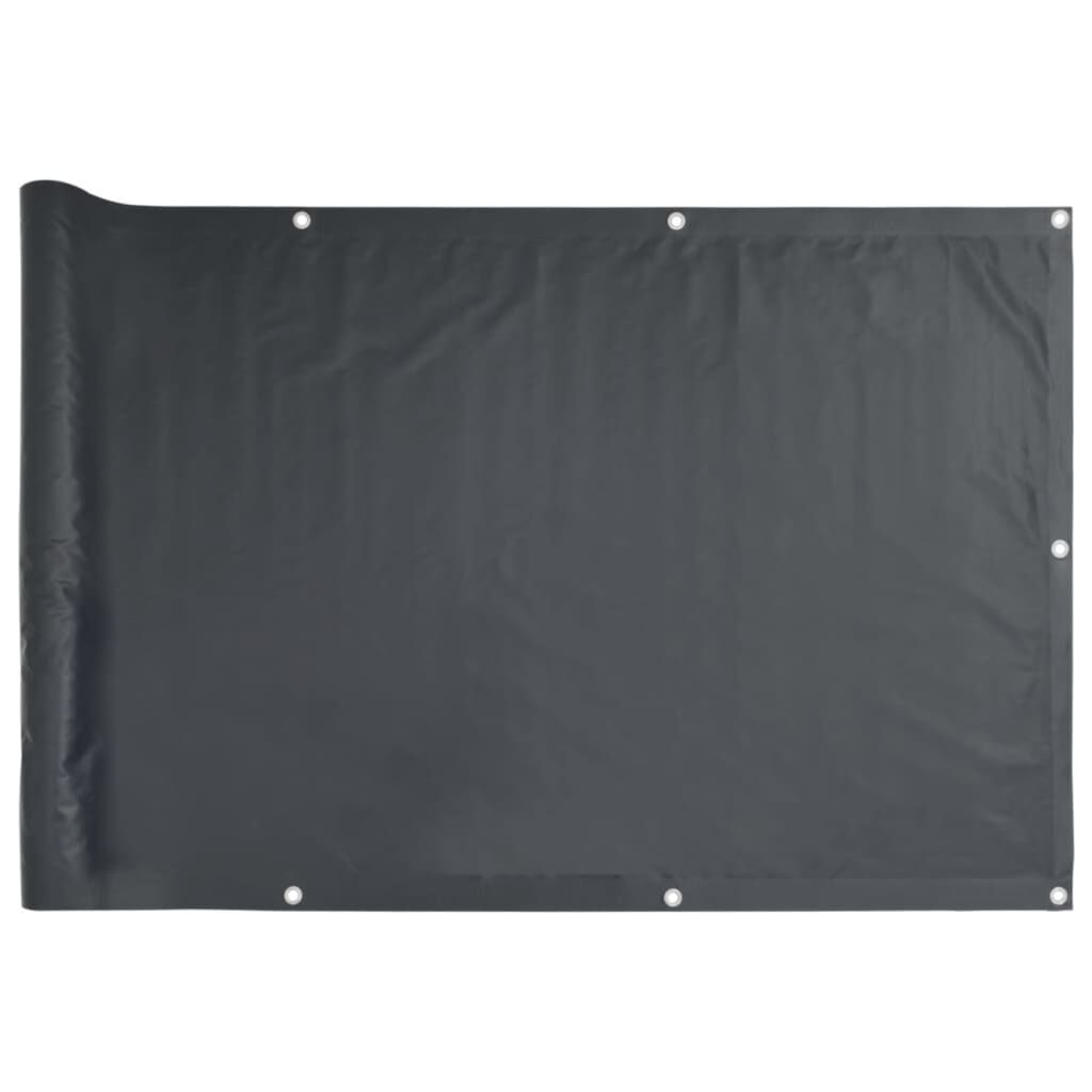 vidaXL Διαχωριστικό Βεράντας Ανθρακί 120 x 400 εκ. Ύφασμα Oxford