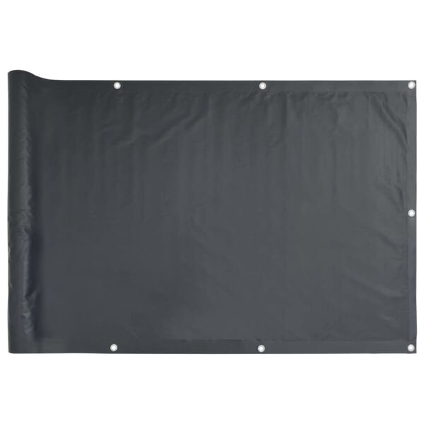 vidaXL Διαχωριστικό Βεράντας Ανθρακί 120 x 400 εκ. Ύφασμα Oxford