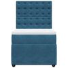 vidaXL Κρεβάτι Boxspring με Στρώμα Σκούρο Μπλε 80 x 200 εκ. Βελούδινο