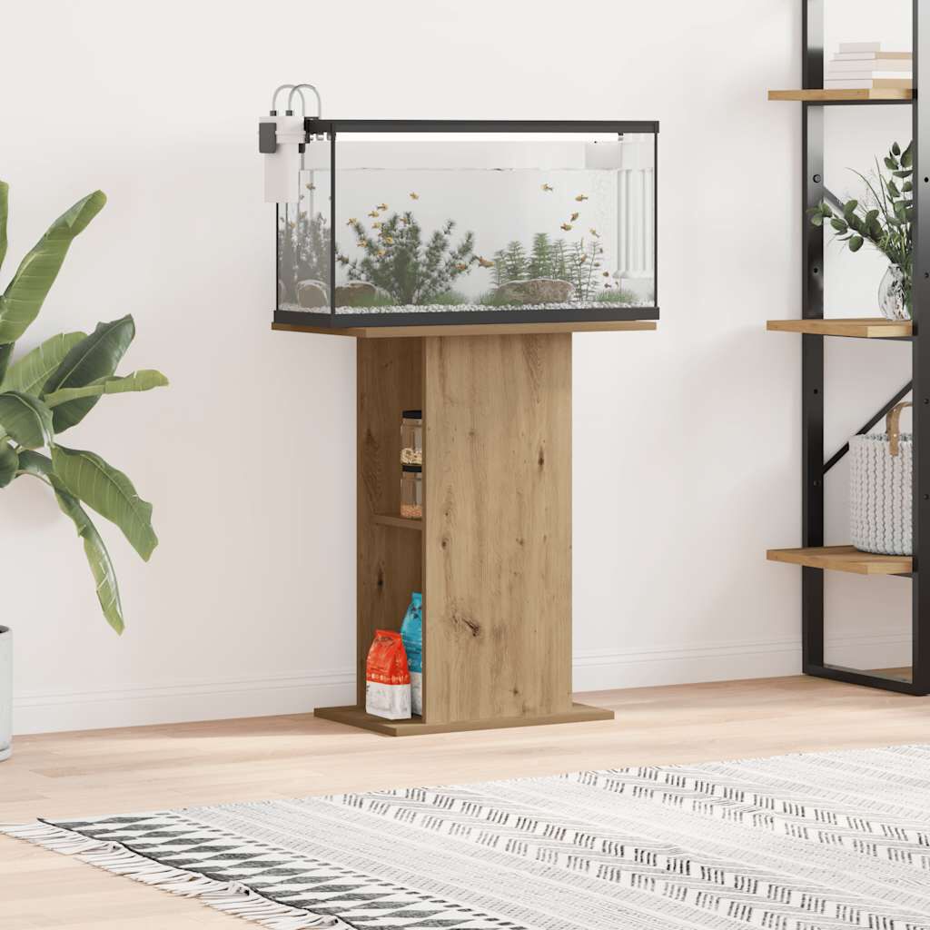 vidaXL Βάση Ενυδρείου Αρτισιανή Δρυς 36x60,5x72,5εκ Επεξεργασμένο Ξύλο