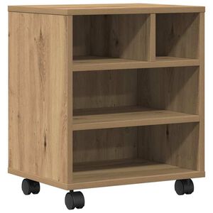 vidaXL Σταντ Εκτυπωτή artisan δρυς 41 x 32 x 48 εκ. Επεξεργασμένο ξύλο