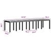 vidaXL Σέτ φαγητού για κήπο 13 pcs Καφέ Rattan Polt
