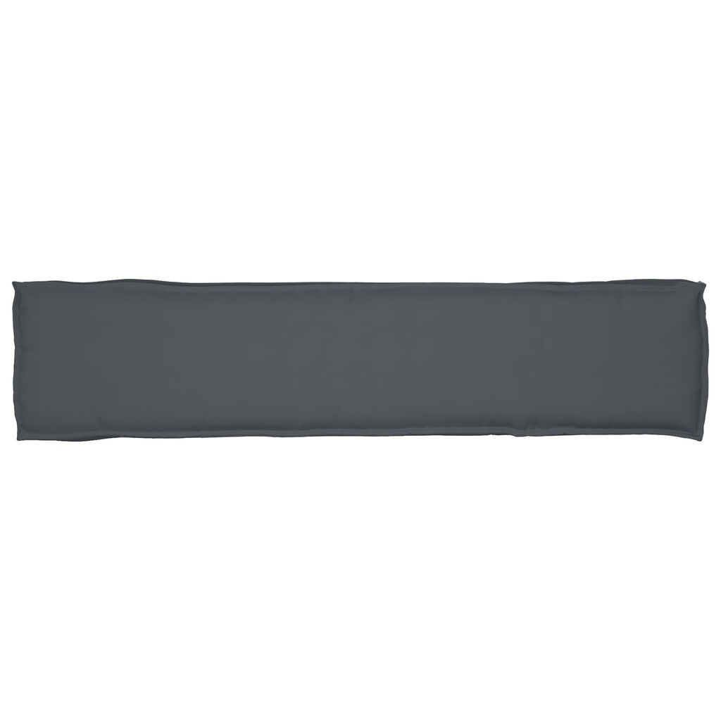 vidaXL Μαξιλάρι Παλέτας για Σκαμπό Ανθρακί 180x40x8 εκ. Υφασμάτος Oxford
