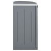 vidaXL Κάδος Απορριμμάτων με 2 Πόρτες Γκρι 65x45x88 εκ από Πολυπ/λένιο