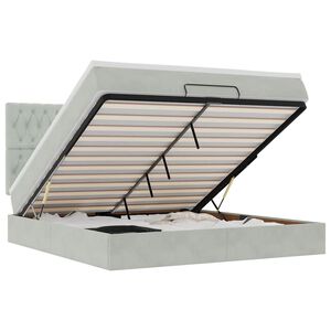 vidaXL &Omicron;&theta;&omega;&mu;&alpha;&nu;&iota;&kappa;ό &kappa;&rho;&epsilon;&beta;ά&tau;&iota; &mu;&epsilon; &sigma;&tau;&rho;ώ&mu;&alpha;&tau;&alpha; &alpha;&nu;&omicron;&iota;&chi;&tau;ό &gamma;&kappa;&rho;&iota; 180x200cm Velvet