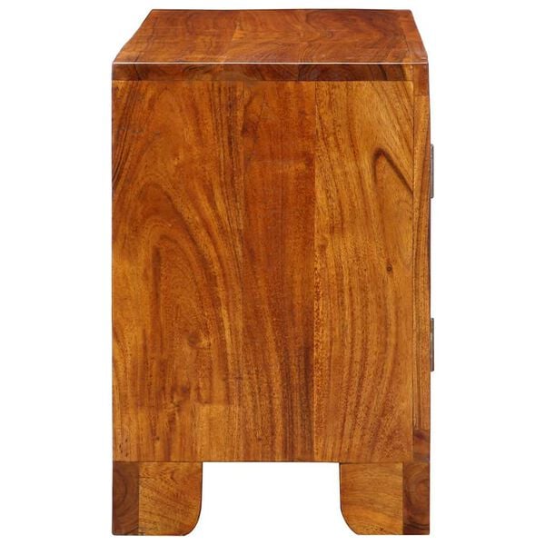 vidaXL Ντουλάπι τηλεόρασης πολύχρωμο 90x30x45 μασίφ ξύλο ακακίας