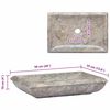 vidaXL Νιπτήρας Γκρι 50 x 35 x 10 εκ. Μαρμάρινος