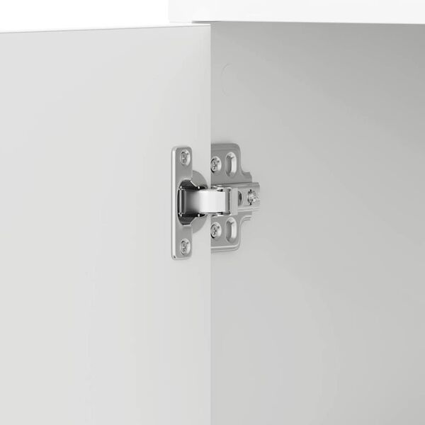 vidaXL Στήλη Μπάνιου Λευκή 30 x 30 x 183,5 εκ. από Επεξεργασμένο Ξύλο