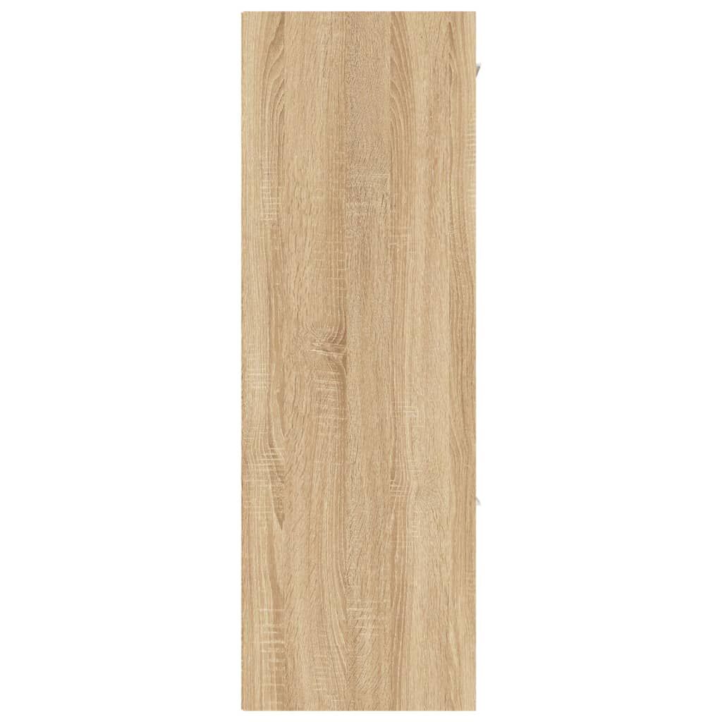 vidaXL Ραφιέρα με Ντουλάπια Sonoma Δρυς 60 x 29,5 x 90 εκ. Επεξ. Ξύλο