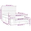 vidaXL &Kappa;&rho;&epsilon;&beta;ά&tau;&iota; Boxspring &mu;&epsilon; &Sigma;&tau;&rho;ώ&mu;&alpha; &Sigma;&kappa;&omicron;ύ&rho;&omicron; &Pi;&rho;ά&sigma;&iota;&nu;&omicron; 140x200&epsilon;&kappa;. &Beta;&epsilon;&lambda;&omicron;ύ&delta;&iota;&nu;&omicron;