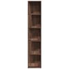 vidaXL Γωνιακό Έπιπλο Καφέ δρυς 33x33x164,5 εκ. από Επεξεργ. Ξύλο