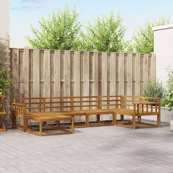 vidaXL &Sigma;&epsilon;&iota;&rho;ά &Kappa;&alpha;&nu;&alpha;&pi;έ &Epsilon;&xi;&omega;&tau;&epsilon;&rho;&iota;&kappa;&omicron;ύ 6 pcs &Phi;&upsilon;&sigma;&iota;&kappa;ό &Sigma;&tau;&epsilon;&rho;&epsilon;ό &Xi;ύ&lambda;&omicron; &Alpha;&kappa;&alpha;&kappa;ί&alpha;&sigmaf;