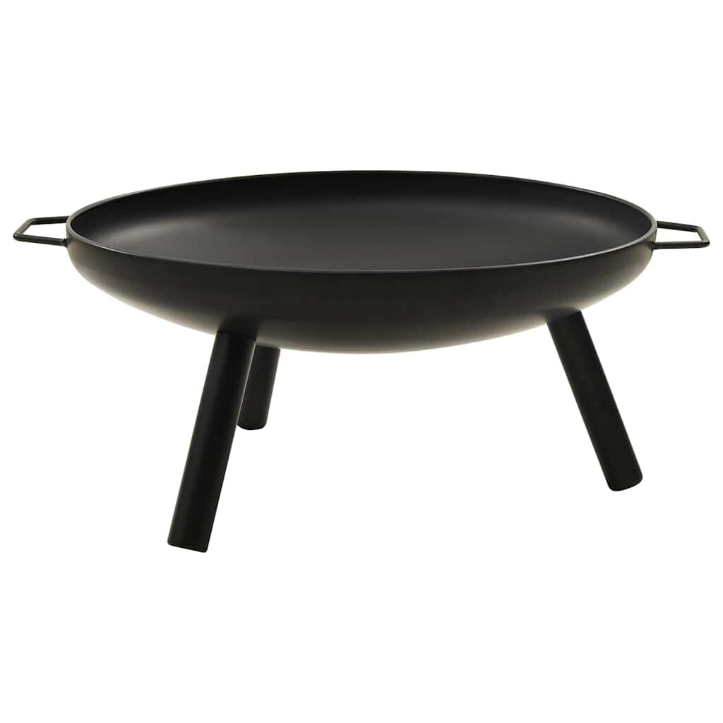vidaXL Τζάκι Εξωτερικού Χώρου Μαύρο 70 x 59 x 28 εκ. Ατσάλινο