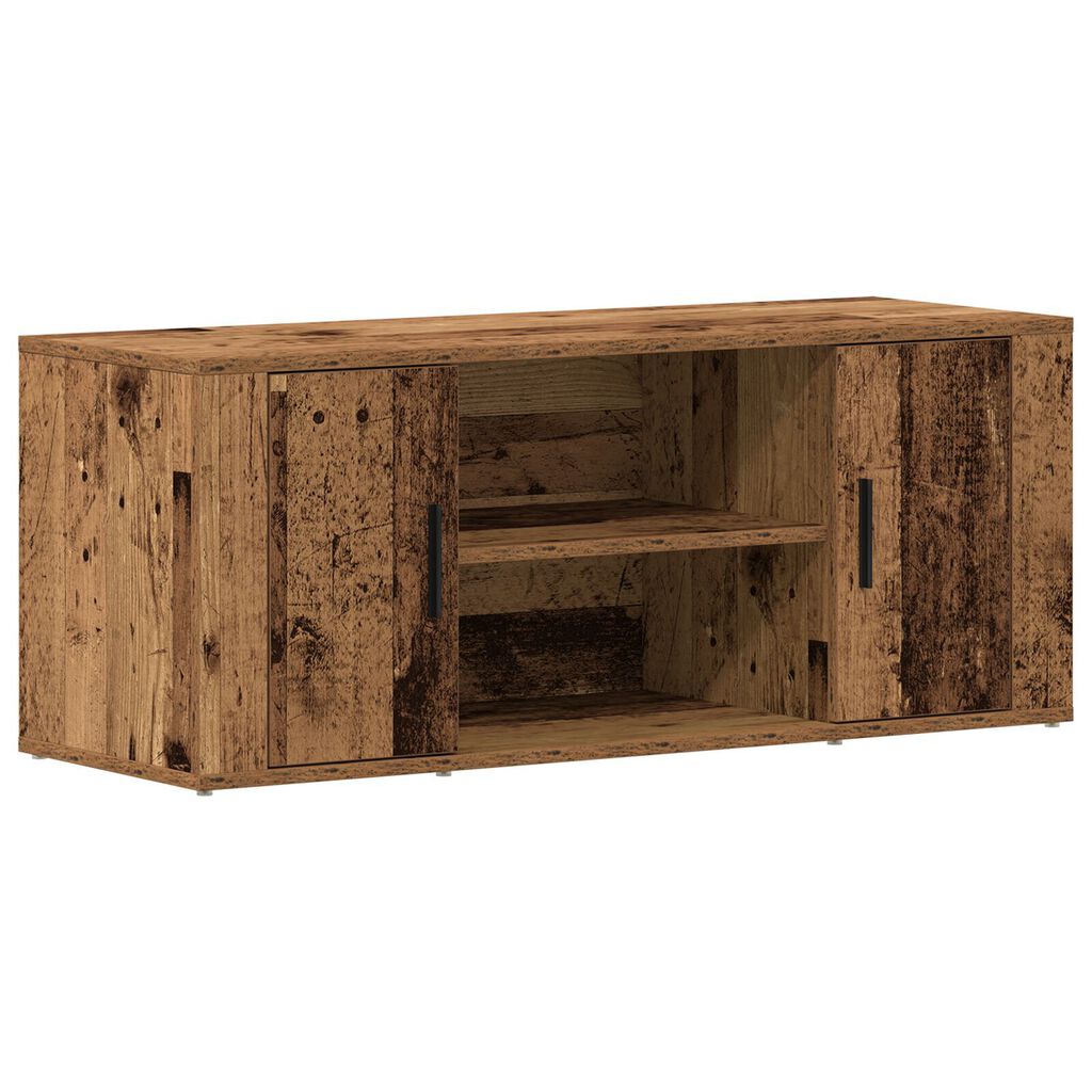 vidaXL Ντουλάπα τηλεόρασης από παλιό ξύλο 100x35x40 εκ. Κατασκευασμένο από MDF