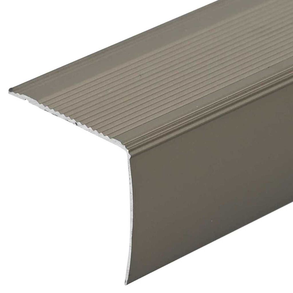 vidaXL Προστατευτικά ακμών σκάλας 10 pcs Μπρονζέ 67 cm Αλουμίνιο