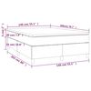 vidaXL &Kappa;&rho;&epsilon;&beta;ά&tau;&iota; Boxspring &mu;&epsilon; &Sigma;&tau;&rho;ώ&mu;&alpha; &Lambda;&epsilon;&upsilon;&kappa;ό 140x200&epsilon;&kappa;.&alpha;&pi;ό &Sigma;&upsilon;&nu;&theta;&epsilon;&tau;&iota;&kappa;ό &Delta;έ&rho;&mu;&alpha;