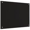 vidaXL Πίσω Πάνελ Κουζίνας Μαύρο 80 x 60 cm σκληρυμένο γυαλί