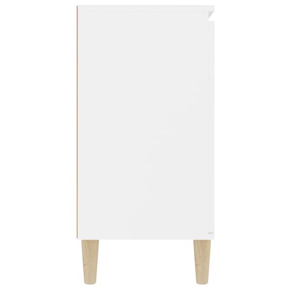 vidaXL Μπουφές Λευκός 101 x 35 x 70 εκ. από Επεξεργασμένο Ξύλο